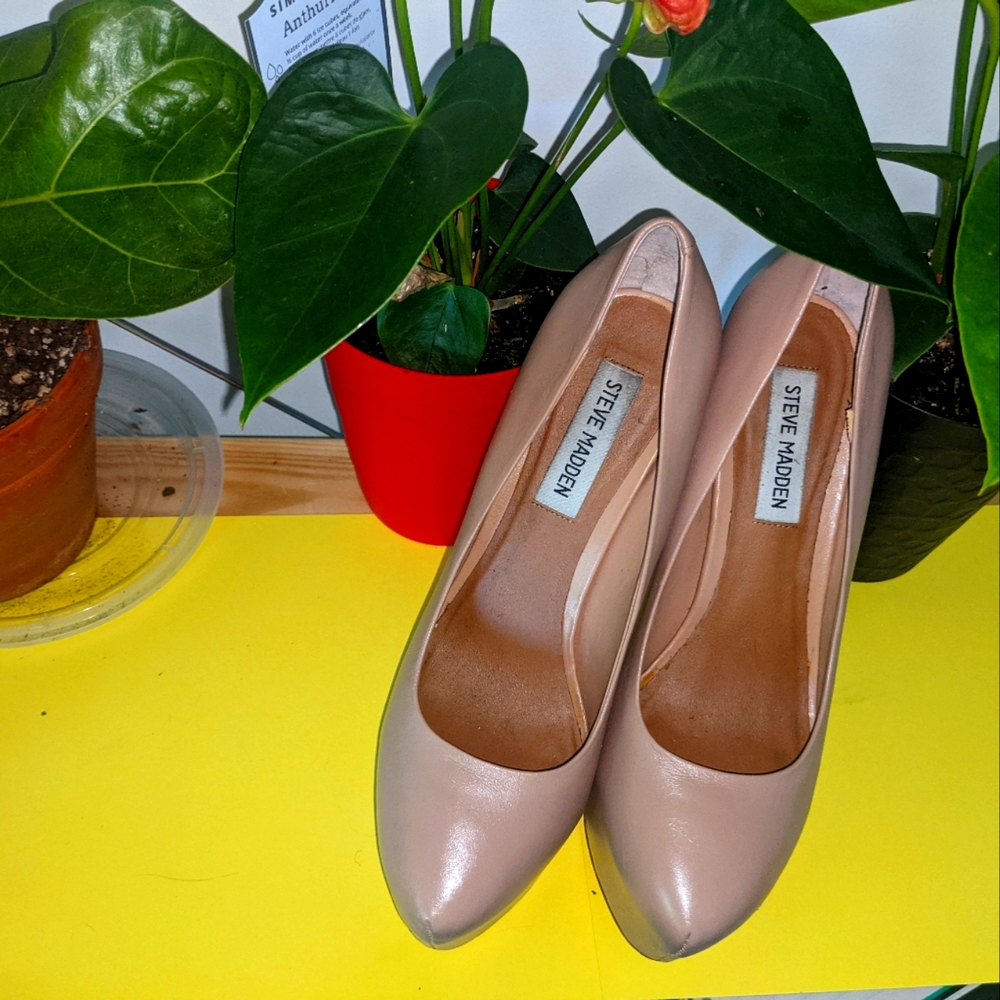 Steve Madden 8.5 Nude/Beige pumps